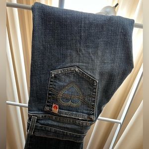 Juicy Couture Love Jeans Heart Pockets Size 26